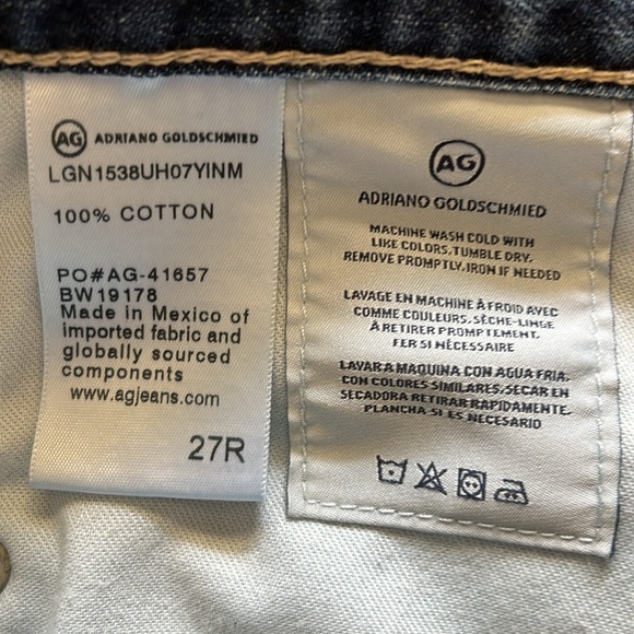 AG-ED DENIM, Adriano Goldschmied, The Erin pencil skirt distressed perfectly W-4 - Picture 5 of 11